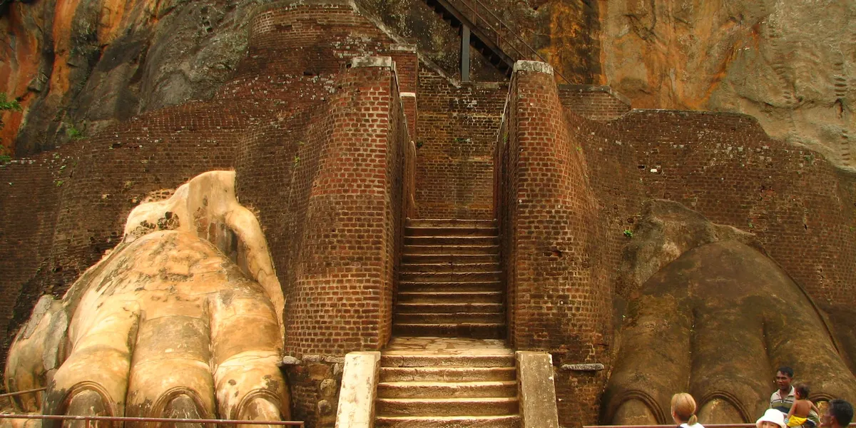 Sigiriya rock fortress at sunrise